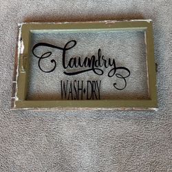 Antique Window Laundry Picture