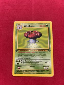 Pokemon Vileplume 1st Edition Non-holo Rare Jungle Set
