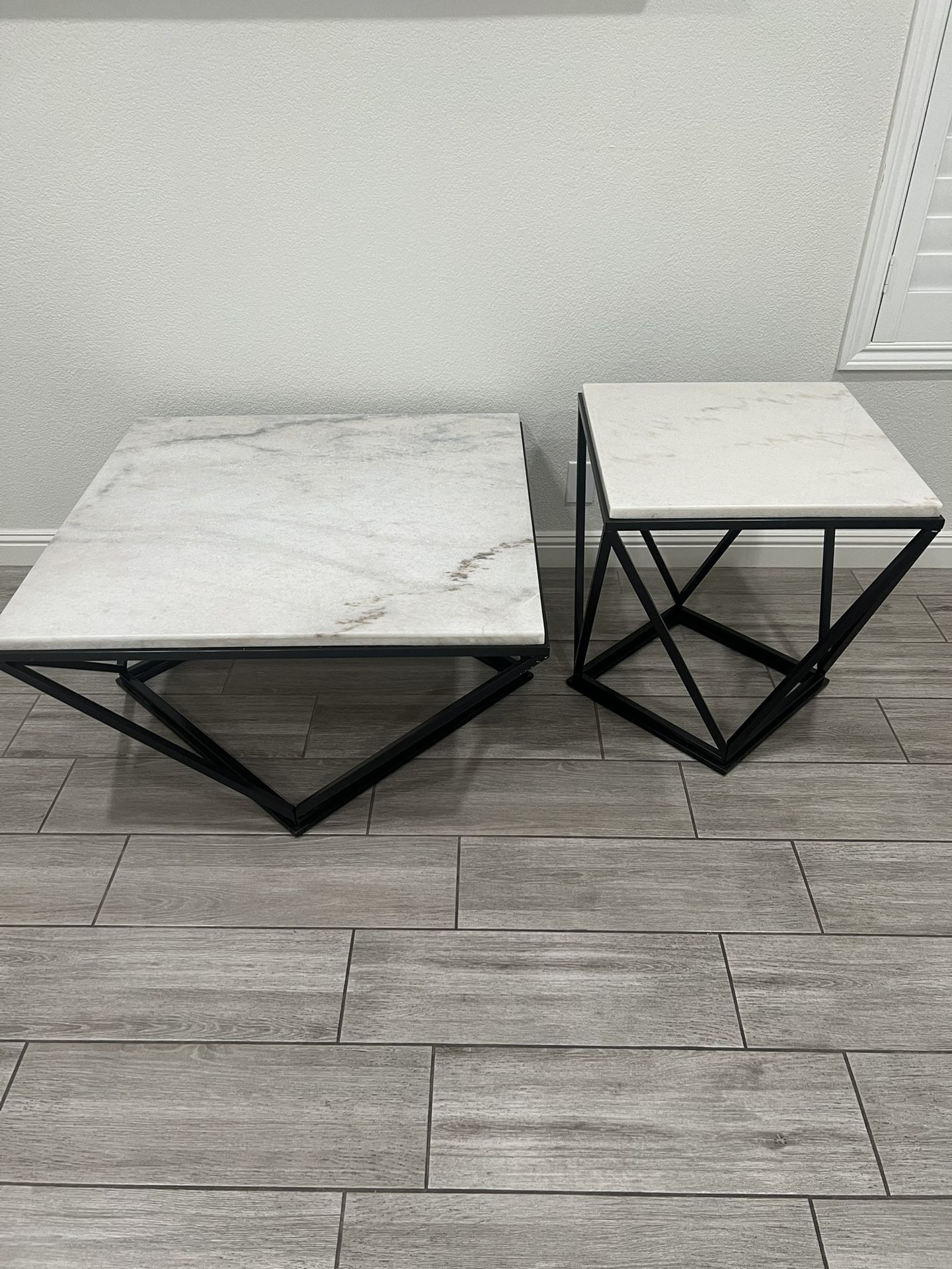 Coffee Table & End Table (marble)