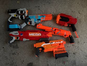 Nerf Guns Lot of 6 Toys