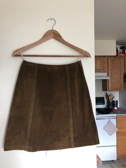 Rare vintage genuine leather skirt