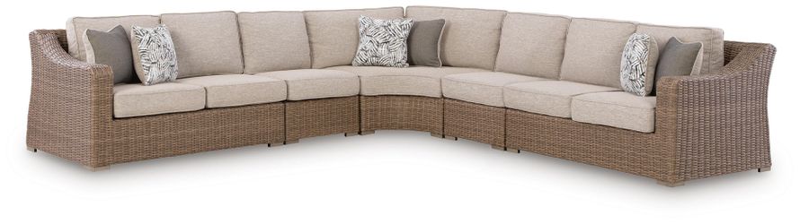 Laguna Heights Beige 5-Piece Outdoor Sectional