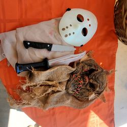 Halloween Masks Knives 