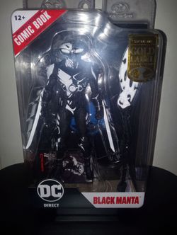 McFarlane DC Multiverse Black Manta Line Art Page Punchers Gold Label 7" Figure