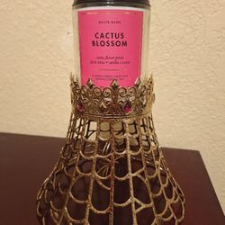 CANDLEHOLDER AND CANDLE