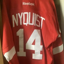 Reebok Redwings Jersey Gustav Nyquist Number 14 