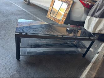 Tv table glass