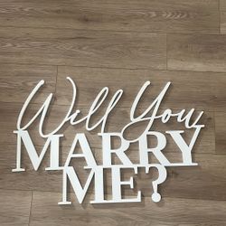 Will You Marry Me - Sign 