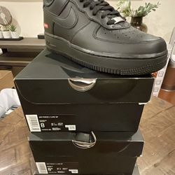 Black Supreme Air Force 1 Sizes 8, 8.5, 9, 10, 10.5, 11, 12