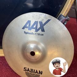 🔥 8” Sabian AAX Splash Cymbal Drum Set Drums