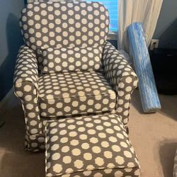 Rocking Chair And Ottoman Perfect For New Moms