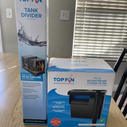 Fish Tank Filter  And Tank Divider