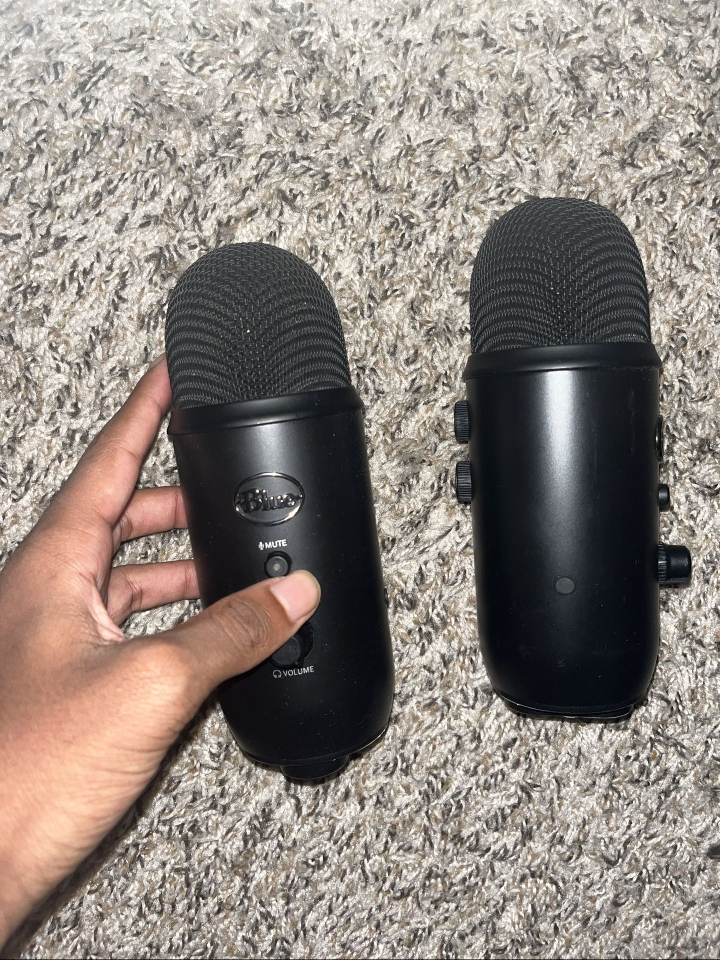 two yeti mics