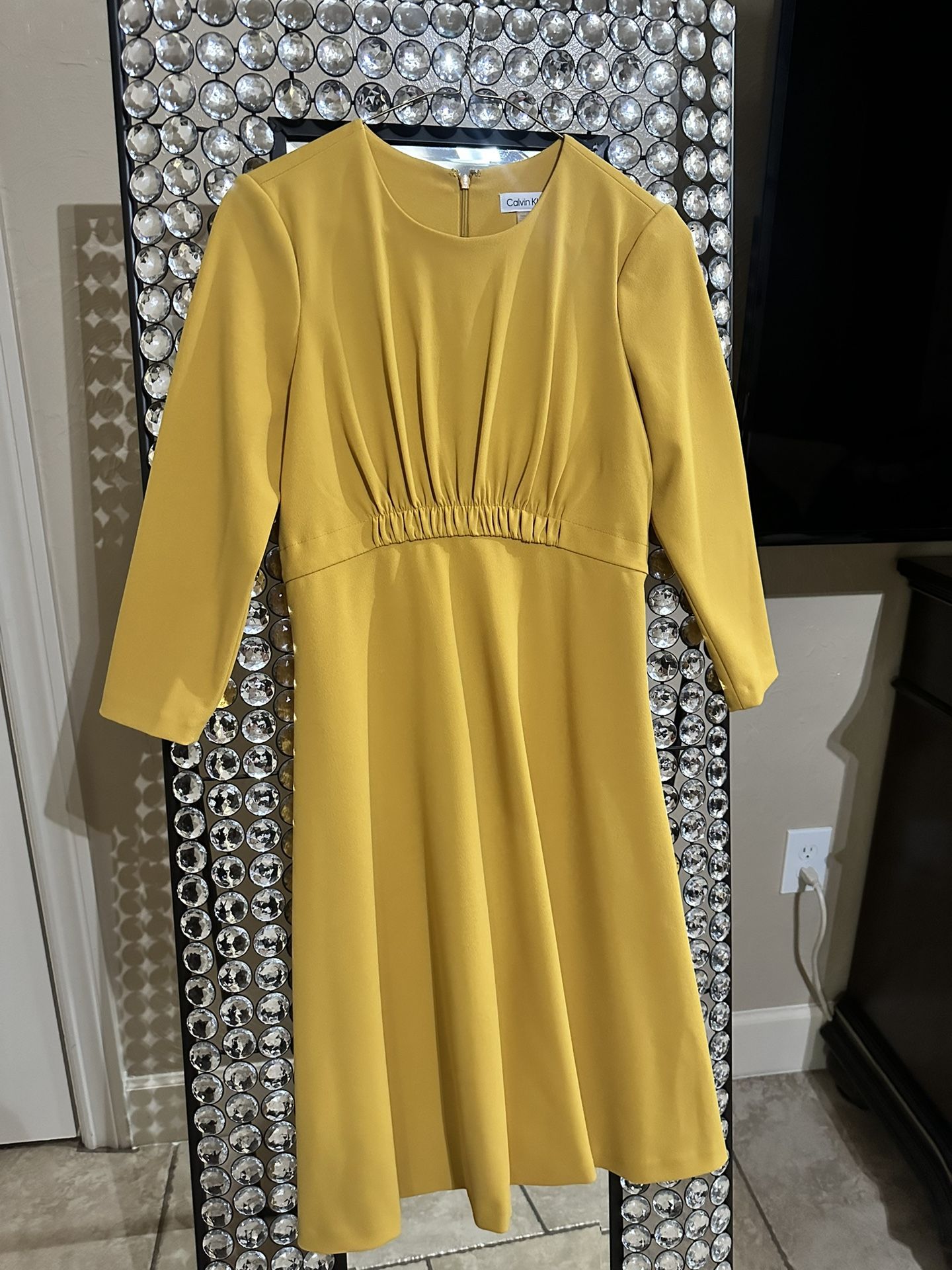 Yellow Calvin Klein Dress
