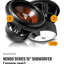 CRESCENDO AUDIO 15"NENDO D2 3K RMS 