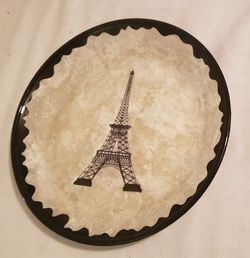 Eiffel Tower Decorative Serving Plate
