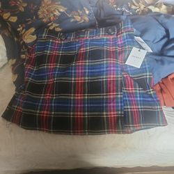 Forever 21 Plaid Short Skirt Size S With Tags