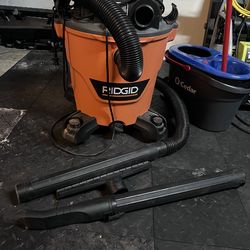 Rigid Shop Vac with Attachments
