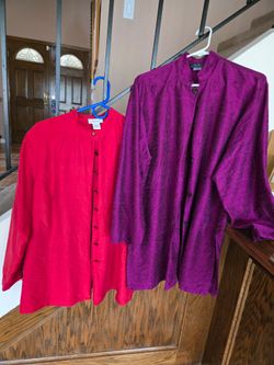 Two Silk Blouses/Jackets