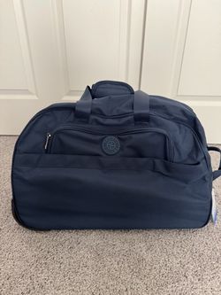 Veloci Navy Blue Rolling Duffel Bag