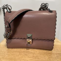 FENDI Kan leather shoulder bag