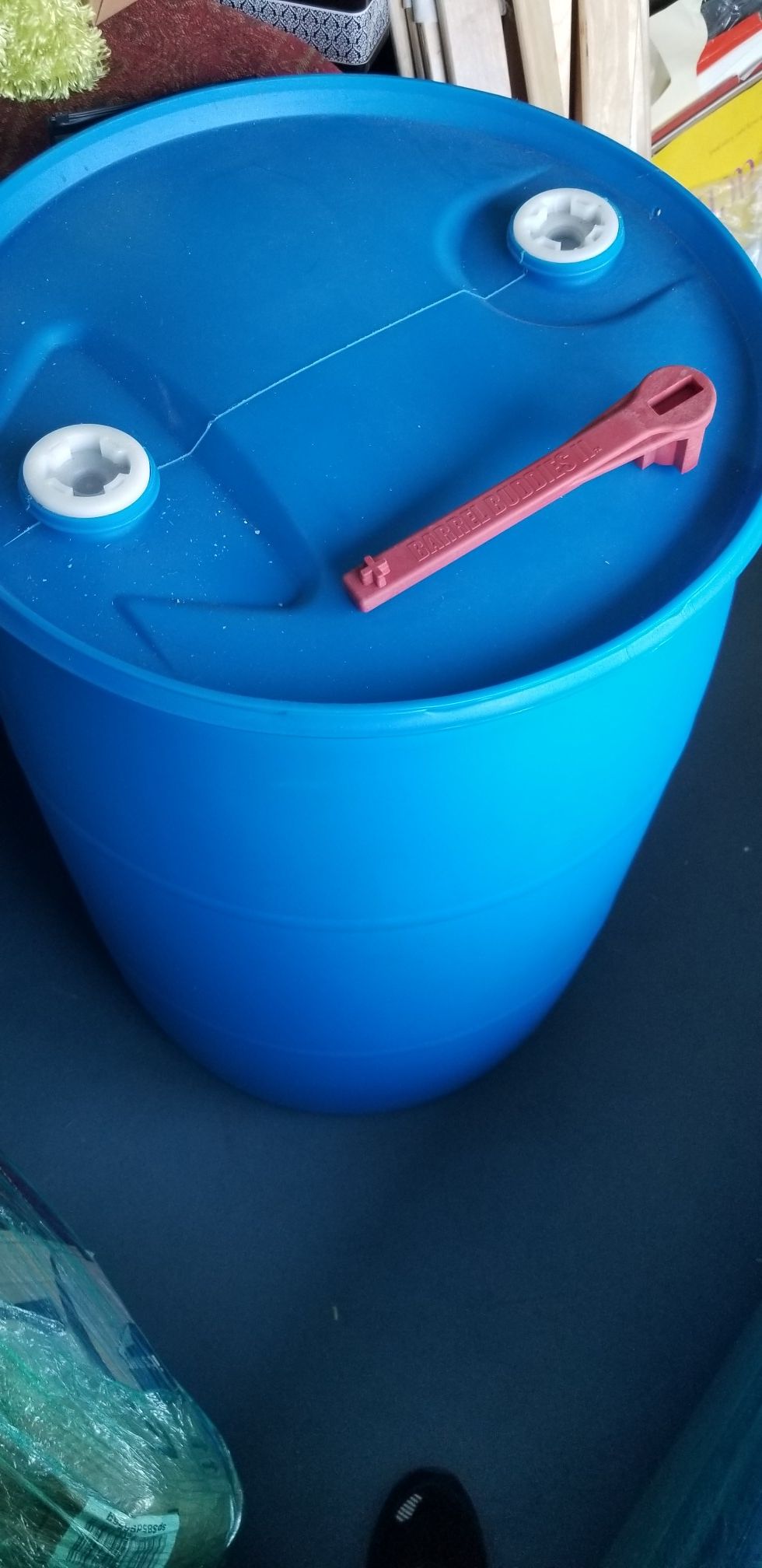 Greif 55 Gallon plastic drum