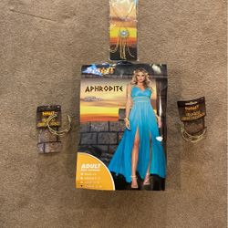 Brand New Never Worn Aphrodite Costume Xl With 2 Brand New Bracelets And Necklace