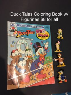 Duck Tails Coloring Book & Figurines