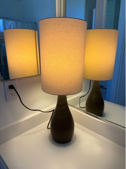 FREE 26”h grey table lamp