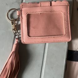 Pink keychain wallet #accessories