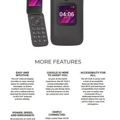 Alcatel Myflip 2 With Bluetooth Earbuds Etc