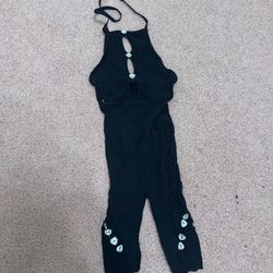 New One Size Black Fishnet Bodysuit Lingerie 