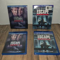 Escape Plan & Escape Plan 2 Hades Movies [ Blu-Ray / DVD / Digital ]