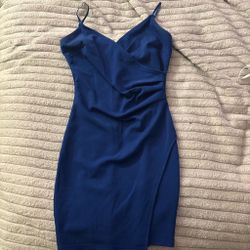 Blue Mini Bodycon Dress