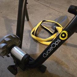 Cycleops Indoor Bicycle Trainer With Trainer Tire And Front Wheel Stand