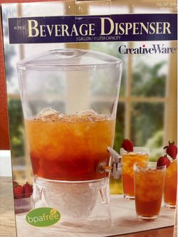 Acrylic beverage dispenser