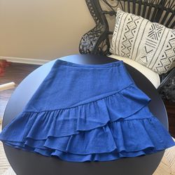 Banana Republic Blue Ruffled Skirt 