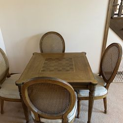 Game Table W/4 Chairs