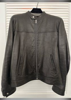 Gucci biker leather jacket