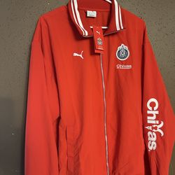 PUMA Men's Chivas De Guadalajara 2025|26 Varsity Jacket New With Tags Size L