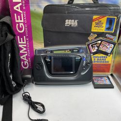 Sega GAME GEAR Console (1991) With Box Sonic Sports System Sonic 2 Case TESTED