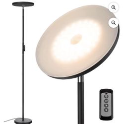 Floor Lamp,30W/2400LM Sky  Modern Torchiere 3 Color Temperatures  Bright Floor Lamps-Tall Standing Pole Light with Remote & Touch Control for  Room,Be