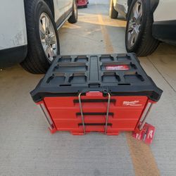 Milwaukee 22 Inch 3 Modular Drawer Pack out