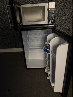 Mini Fridge And Microwave