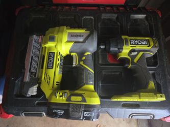 Ryobi framing gun and impact drill