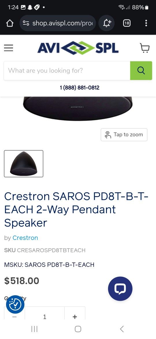 Crestron Pendant Speakers