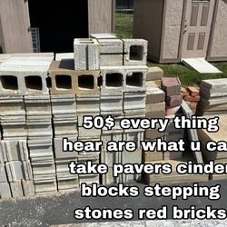 Yard pavers/ garden stones/red bricks