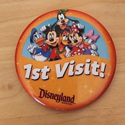 Authentic Disneyland 1st Visit Button