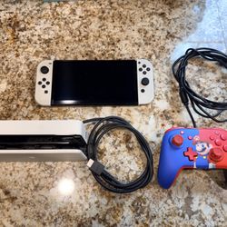 Nintendo Switch With Console And Remotes
