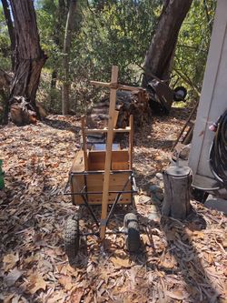 Wooden hunting cart $1
